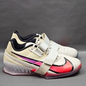 Nike Romaleos 4 SE Weightlifting Shoes Mens Size 7 White Powerlifting Sneakers
